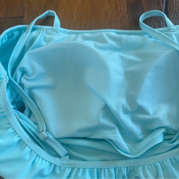 Tahari Light Blue Ruffle Bikini Set - Picture 6 of 8